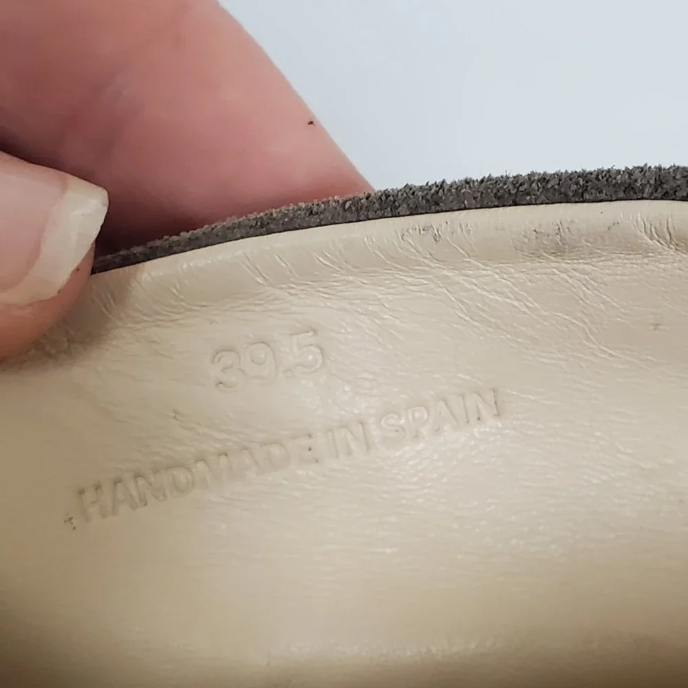 Rag & Bone Women Leather Slip On Platform‎ Espadrilles Size 9.5 US 39.5 EU Brown